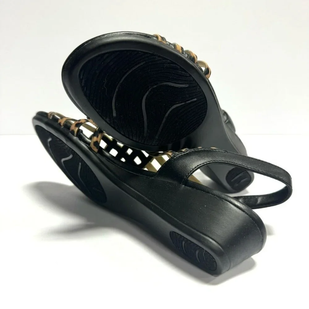 Naturalizer Womens Remix Slingback Sandal Leopard Print Size 7 M